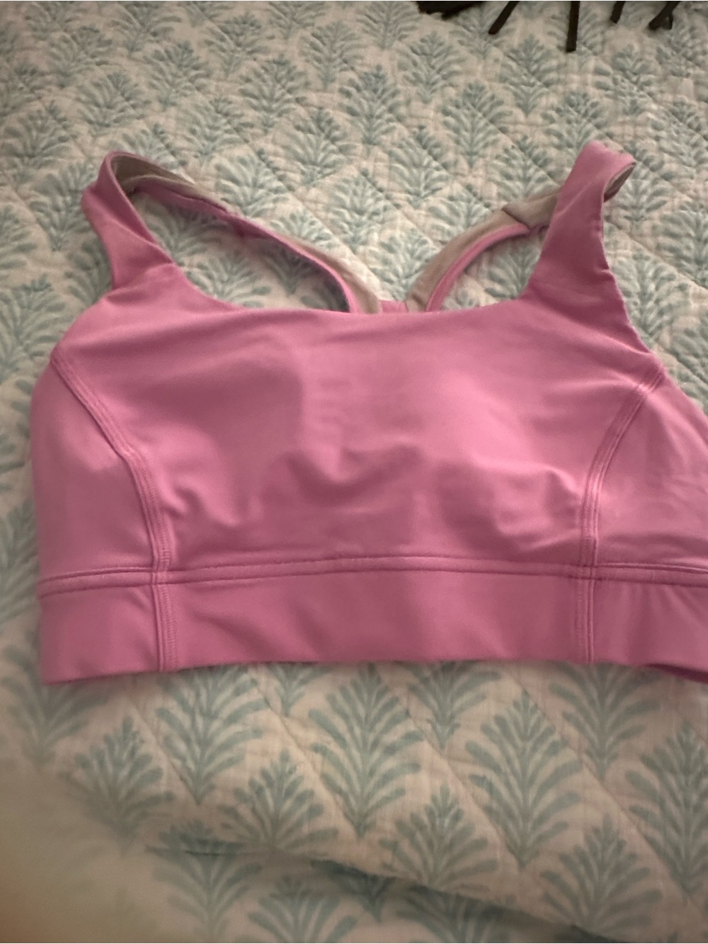 lululemon athletica Light Pink Sports Bra with Racerback
